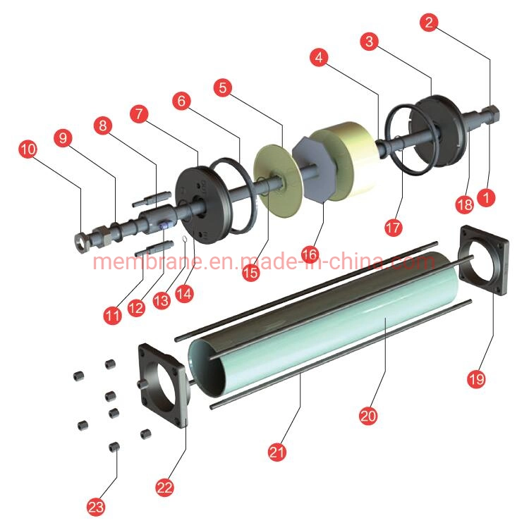 Disc. Tube RO Membrane Module for Industry High TDS / Cod Waste Water (120bar) / Rotreat Rcdt Module, Deknomat Module, Pall, Rochem, Nanostone Membrane