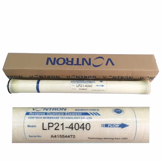 Membrane d'osmose inverse Vontron 4040 d'usine de RO d'industrie de traitement de l'eau